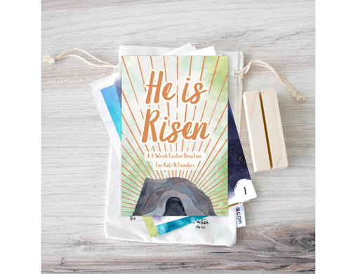 He is Risen! Easter Devotional Scripture Cards for Kids and Families