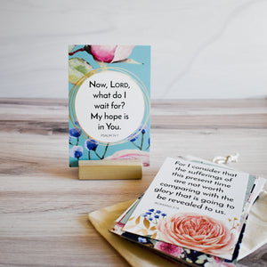 Easy to read print Scripture cards for faith and hope.