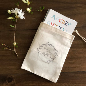 ABC Bible Verses on flash cards in cotton carry bag for a gift.