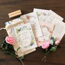 Load image into Gallery viewer, Beautiful Scripture cards with wooden stand featuring Bible verses about Joy and Worship